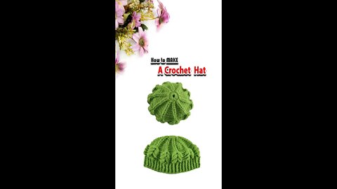 How To Make A Green Beanie Hat #shorts