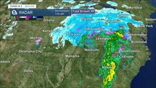 Trent gives update on widespread snow falling Wednesday morining