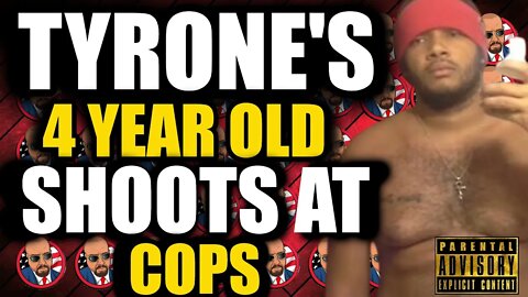 WTF: Mini 4 Y/o Tyrone Sh00ts at Police Officers as they Arrest His 27 Y/o Father, Sadaat Johnson