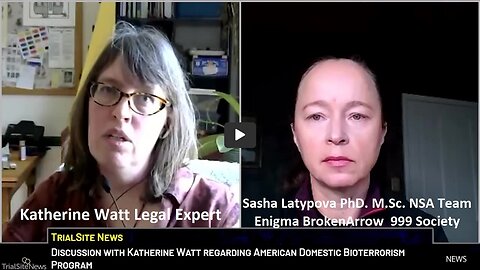 K. Watt Legal Expert with S. Latypova PhD NSA Team Enigma: on American Domestic Bioterrorism Program