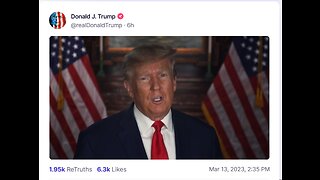 Donald J Trump TS post Mar 13, 2023, 2 35 PM