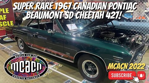 VERY Rare Muscle Car! Canadian 1967 Pontiac Beaumont SD Cheetah 427! #rare