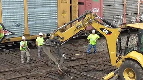 Norfolk Southern Maintenance Way Fixes Diamond Part 1 from Marion, Ohio August 22, 2022