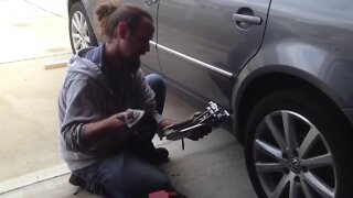 Tips on changing a tire, and using a VW jack