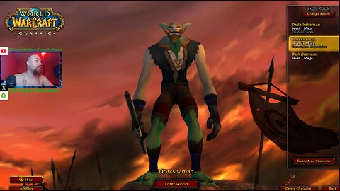 Warcraft Classic: Hardcore. Live With The Dork. Level 21 Mage, Doing Meta, Horde tattoos!