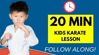 Karate Training For Kids At Home | 20 Min Intermediate Lesson! | Dojo Go (Week 8)