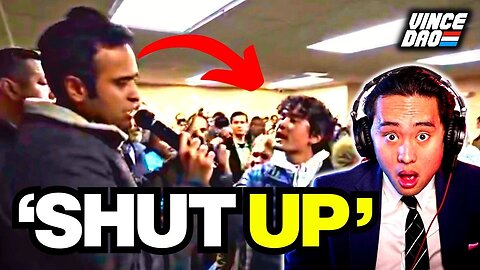 Vivek Ramaswamy SILENCES Climate Protestors Who DISRUPTED Iowa Caucus Event!