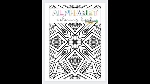 Alphabet Mandala Coloring Book #coloring #mandala #relaxing