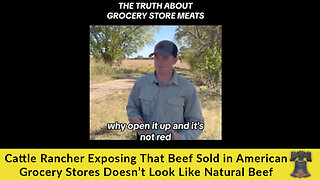 Cattle Rancher Exposing That Beef Sold in American Grocery Stores Doesn’t Look Like Natural Beef