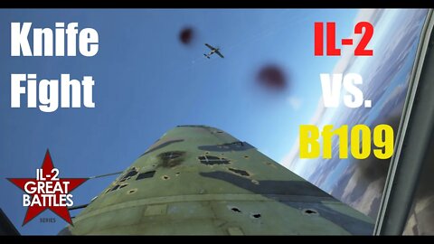 Knife Fight | IL-2 Sturmovik Duel vs. Bf109 | IL-2 Great Battles VR