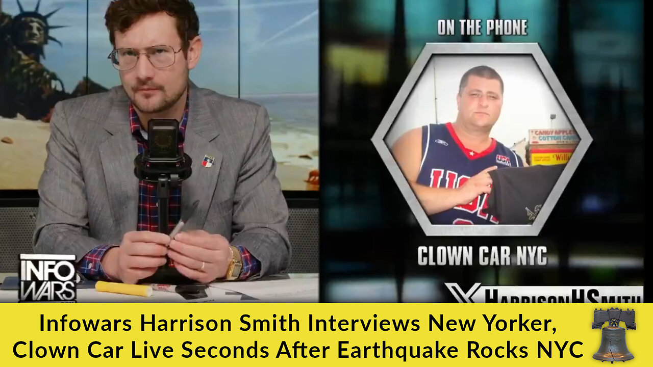 Infowars Harrison Smith Interviews New Yorker, Clown Car Live Seconds ...