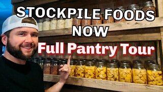 PANTRY TOUR - Preserving YEARS Of Food For Our Family | Food Shortage Emergency Preparedness