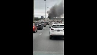 Distracted Driver Rear Ends Trailer Causing Fire On Highway 401