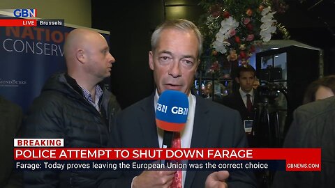 Nigel Farage vylíčil fašizaci Bruselu, kde starosta nařídil rozpustit konferenci konzervativců!