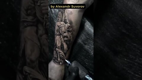 Stunning work by Alexandr Suvorov #shorts #tattoos #inked #youtubeshorts