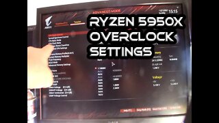 Ryzen 5950X Raptoreum Overclock Undervolt Settings Gigabyte Bios