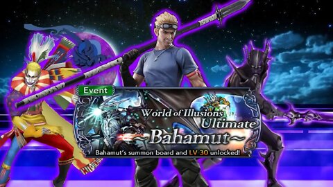 Cid Highwind faces Neo Bahamut in ULTIMATE BAHAMUT TRIALS! / Final Fantasy: Dissidia Opera Omnia
