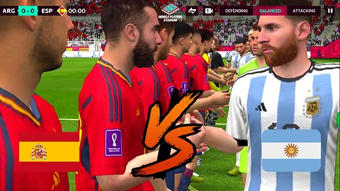 FIFA Mobile Soccer Android Gameplay FIFA World Cup 2022 ARGENTINA VS SPAIN