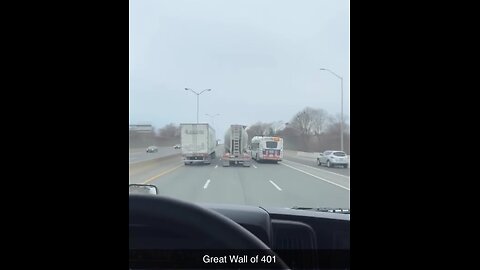 Dangerous Truck Driver On Highway 401