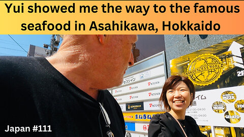 Yui showed me the way to the famous seafood In Asahikawa, Hokkaido, Japan #111