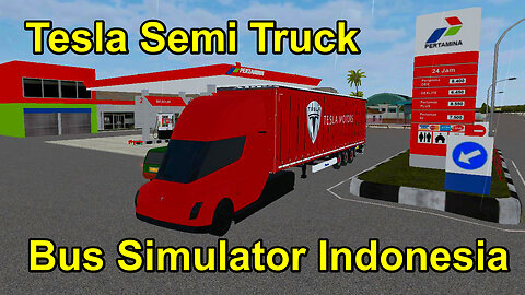 Bus Simulator Indonesia : Tesla Semi Truck MOD Gameplay | MOD BUSSID