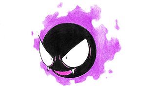 How To Draw Gastly Pokemon