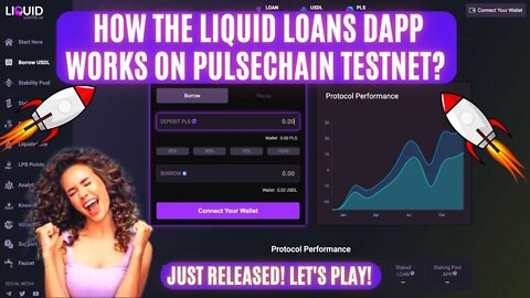 How The Liquid Loans Dapp Works On Pulsechain Testnet? Just Released! Let's Play!