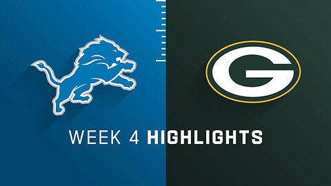 Detroit Lions vs. Green Bay Packers | 2023 Week 4 Game Highlights