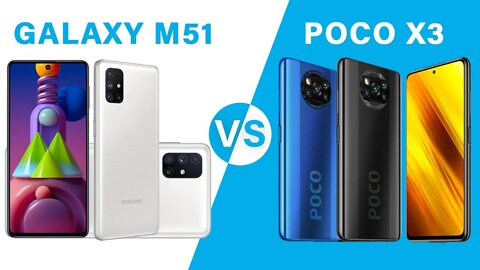 GALAXY M51 vs POCO X3 - Qual a MELHOR OPÇÃO para VOCÊ COMPRAR?