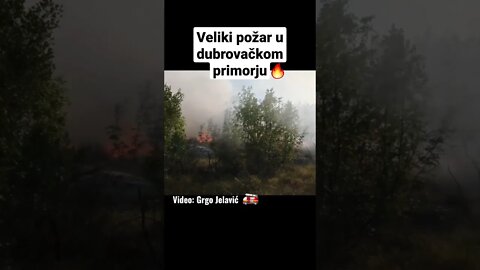 Veliki požar u dubrovačkom primorju