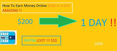 $200 In Just 1 Day!!! ONLINE WORK?!!