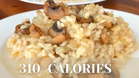 Creamy Easy Mushroom Risotto Recipe without Wine Lower Calorie Option that Tastes Great