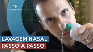 Lavagem Nasal Passo a Passo para tirar todas as dúvidas