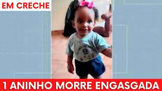 MENINA ENGASGOU COM MAÇÃ 1 ANINHO