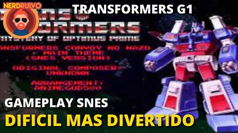 GAMEPLAY DO RUIVO: TRANSFORMERS G1 SUPER NINTENDO