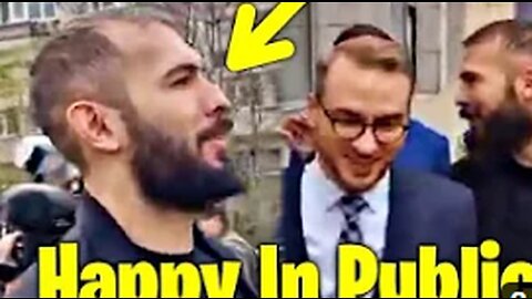 Andrew Tate HAPPY In Public (New Video)