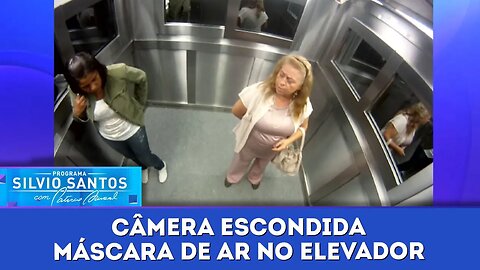 Câmeras Escondidas: Máscara de ar no Elevador