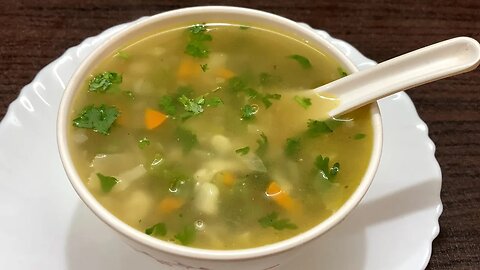 Veg Clear Soup _ Vegetable Soup Recipe _ Soup Without Corn Flour _ Veg Feast