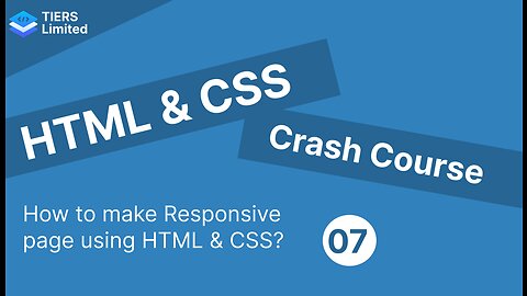 How to make a web page responsive using HTML & CSS?