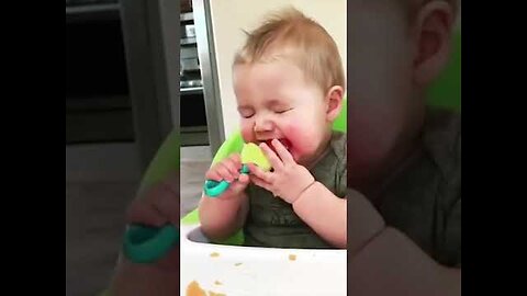 Funny Baby Videos eating