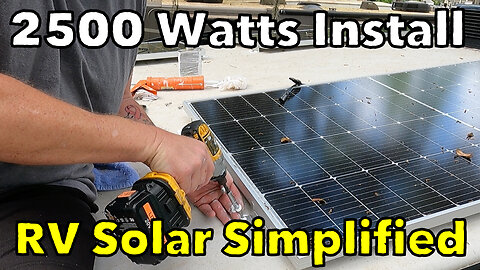 RV solar 2500 watts full install! #rvlife #rvliving #rvsolar