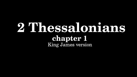 2 Thessalonians 1 King James version