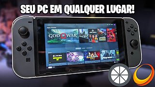 JOGOS DO SEU PC NO SEU CELULAR, TABLET OU ATÉ NINTENDO SWITCH! | Moonlight & Sunshine Game Stream!