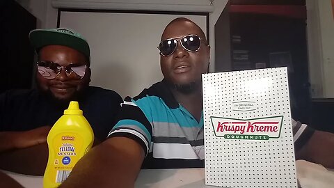Krispy Kreme donut and mustard challenge created by Cliff Lee TV