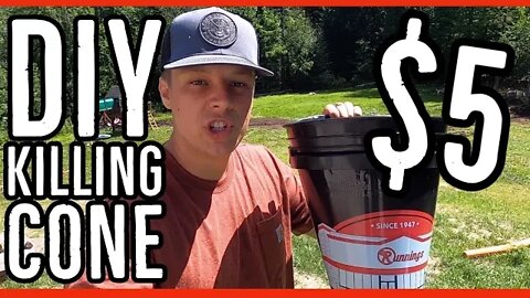 DIY Poultry Killing Cone for $5 ||How to make a killing cone for chickens or turkeys||