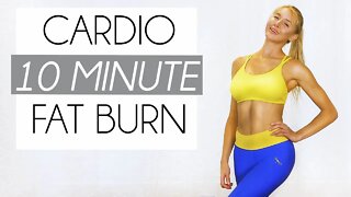 10 Min Workout - Cardio Fat Burn! Best Exercises w/ No Equipment! Total Body Sculpt, Fitness At Home