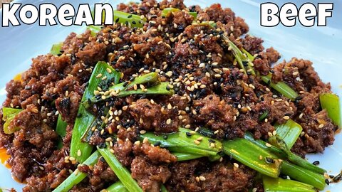 Spicy Mongolian Ground Beef on Blackstone Griddle | Korean Beef Bulgogi