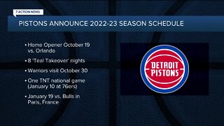 Pistons announce 2022-23 season schedule