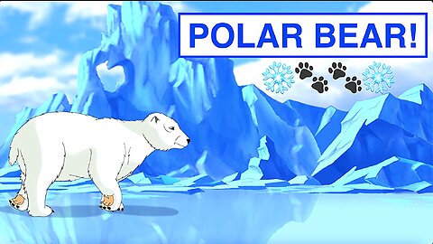 Polar Bear Cartoon - Kids Cartoon - Animal Cartoon - Children Cartoon - Learning Cartoon