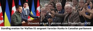 A standing ovation for Waffen SS Sgt. Yaroslav Hunka in the Canadian Parliament with Warren Thornton